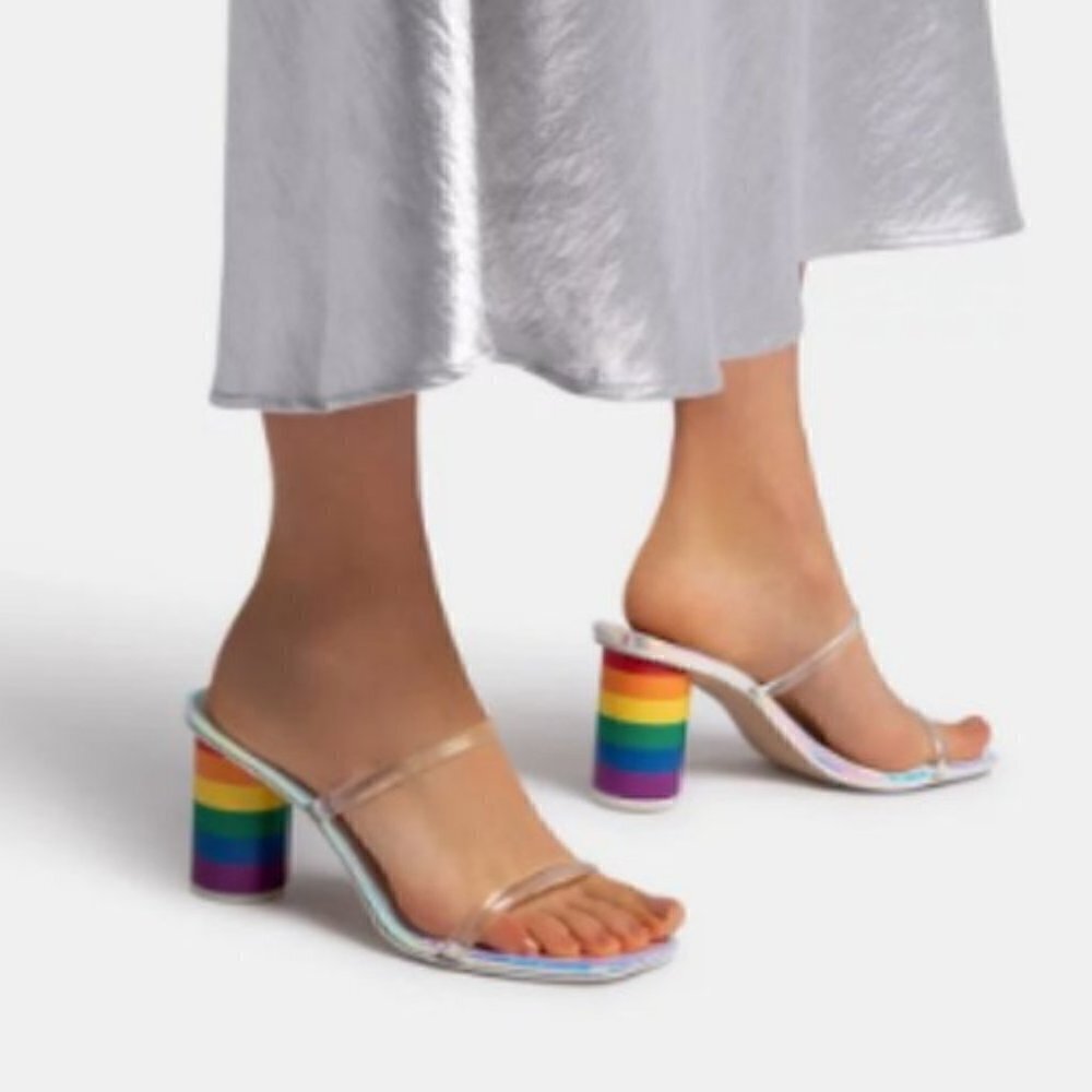 Dolce Vita X‎ Trevor Noles pride rainbow heel size 7